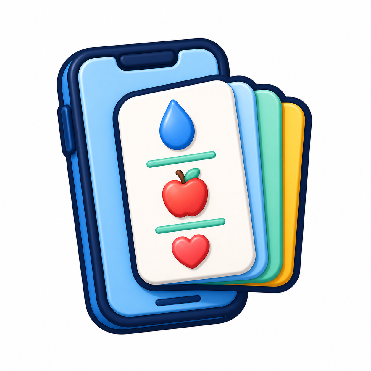 Digital Diabetes Flashcards emoji-style icon